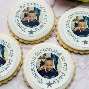 Personalised Edible Photo Party Favour Biscuits, 7 of 8