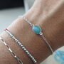 Amazonite And Silver Chain Bracelet, thumbnail 1 of 7