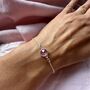 October Birthstone Rose Crystal Bracelet, Birthday Jewellery For Her, thumbnail 1 of 6