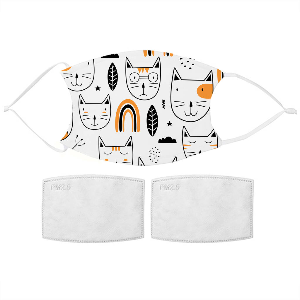 Childs Soft Scandi Cat Face Mask By TheLittleBoysRoom ...