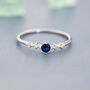 Sterling Silver Sapphire Blue Cz Ring, thumbnail 1 of 12