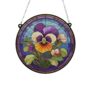 Pansy Stained Glass Effect Suncatcher, thumbnail 6 of 6