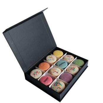 Birthday Cake Macaron Gift Box, 5 of 6
