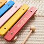 Personalised Colourful Xylophone Wooden Toy 12m+, thumbnail 2 of 5