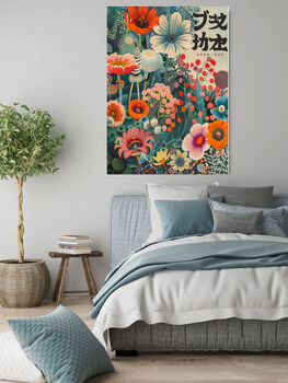 Japanese Botanical Flower Art Print, 3 of 3