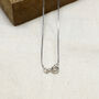 Sterling Silver And Gold Bonded Heart Pendant Necklace, thumbnail 2 of 2