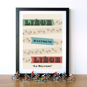 Monuments Cycling Poster 'Liege Bastogne Liege', 8 of 8