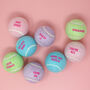 Fun Pastel Message Tennis Balls Brand New, thumbnail 6 of 8