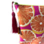 Oranges Vegan Leather Cosmetic Bag, thumbnail 3 of 5
