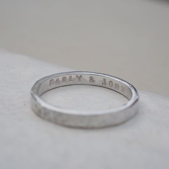 Personalised Hand Stamped Message Ring, 4 of 12