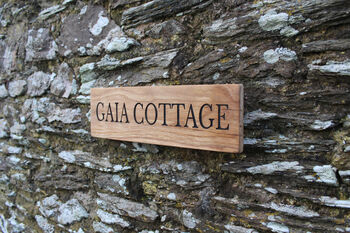 Personalised Oak House Plaque, Home Address Sign, 9 of 9