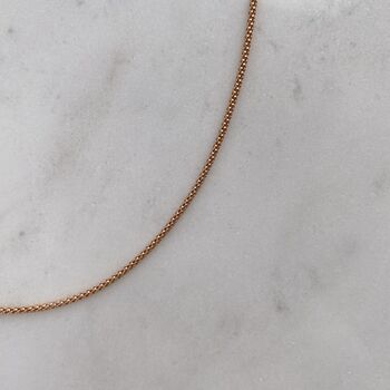 Rose Gold Paperclip Chain Necklace, 4 of 6