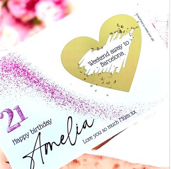 Personalised Girls Birthday Gift Scratchcard For Her, 3 of 6