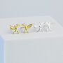 Sterling Silver Cupid Stud Earrings, thumbnail 1 of 4