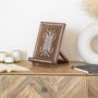 Polperro Elegant Wood Inlay Stand For iPad And Cookbook, thumbnail 2 of 8