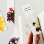 Leather Bookmark With Dried Pressed Flowers, thumbnail 1 of 6
