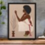 Bold Grace Set Of Three Black Woman Wall Art Prints, thumbnail 2 of 5