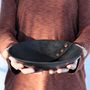 Personalised 7th Anniversary Hammered Metal Bowl With Copper Buttons, thumbnail 2 of 4