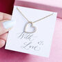 Pearl Outline Heart Pendant Necklace, thumbnail 1 of 7