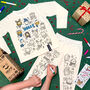 Countdown To Christmas Colour In Pyjama Craft Kit, thumbnail 1 of 8
