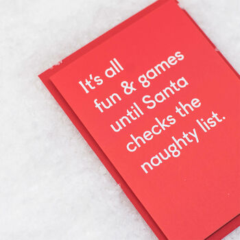 'It's All Fun And Games' Funny Christmas Card, 3 of 6
