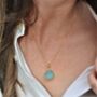 Amazonite Necklace Gold Plated, thumbnail 3 of 6