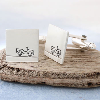 Personalised Car Cufflinks. Gift For Dad, 7 of 10