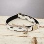The Balmoral Black And Cream Tree Collar And Lead Set, thumbnail 5 of 6