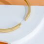 Minimalist Gold Polaris Guiding Heart Bangle Bracelet, thumbnail 10 of 10