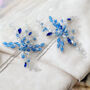 Blue Bridal Hair Pin Set, thumbnail 2 of 5
