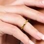 Open Midi Ring In Gold Vermeil, thumbnail 2 of 4
