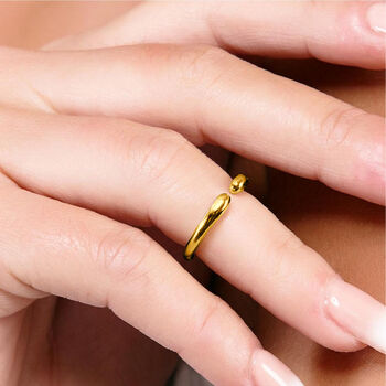 Open Midi Ring In Gold Vermeil, 2 of 4