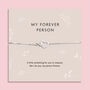 My Forever Person Silver Heart Infinity Bracelet, thumbnail 1 of 9