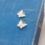 White Butterfly Necklace And Earrings, thumbnail 6 of 7