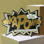 Luxury Edition Gold 'Kapow' Comic Cracker Card, thumbnail 1 of 2