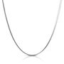 Flat Snake Four.3mm Chain Necklace – Solid Silver, thumbnail 1 of 4