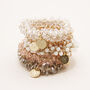 Set Of Five Beaded Hair Ties, thumbnail 1 of 6