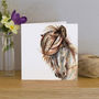 Inky Horse Blank Greeting Card, thumbnail 1 of 4