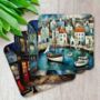 Enchanted Vistas Set Of Four Pu Leather Coasters, thumbnail 3 of 8