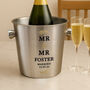 Personalised Wedding Ice Bucket For Couple, thumbnail 2 of 4