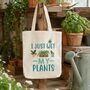 Funny Plant Lover Tote Bag Gift, thumbnail 1 of 7