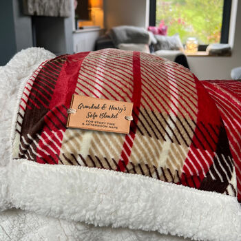 Personalised Daddy And Me Snuggle Blanket, 5 of 11