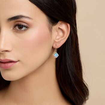 Handmade Sterling Silver Opal Drop Earrings, 2 of 8