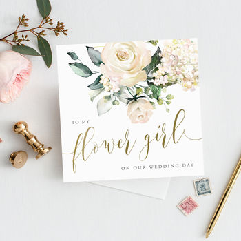 To My Bridesmaid Card | Watercolour Rose, 3 of 5