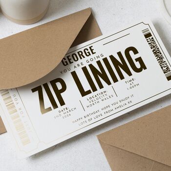 Personalised Zip Lining Birthday Gift Voucher, 4 of 9