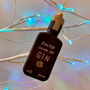 Black And Gold Gin Bottle Xmas Tree Decoration, thumbnail 3 of 6