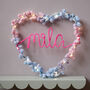 Personalised Pom Pom Fairy Light Heart, thumbnail 4 of 11