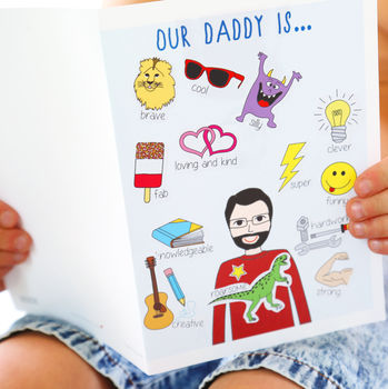 Father's Day Personalised Stickers Card, 2 of 8