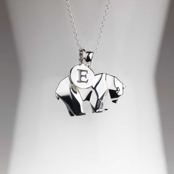 Personalised Silver Origami Polar Bear Necklace, 2 of 7