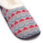 Sadie Grey Knit Red Heart Women's Slippers Indoor/Garden Shoes, thumbnail 7 of 9